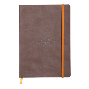 Rhodia Softcover Notebook - A5 - Chocolate - Dotted